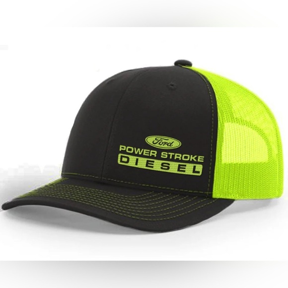 Ford Other - Ford Power Stroke Diesel Black and Neon Green Cap